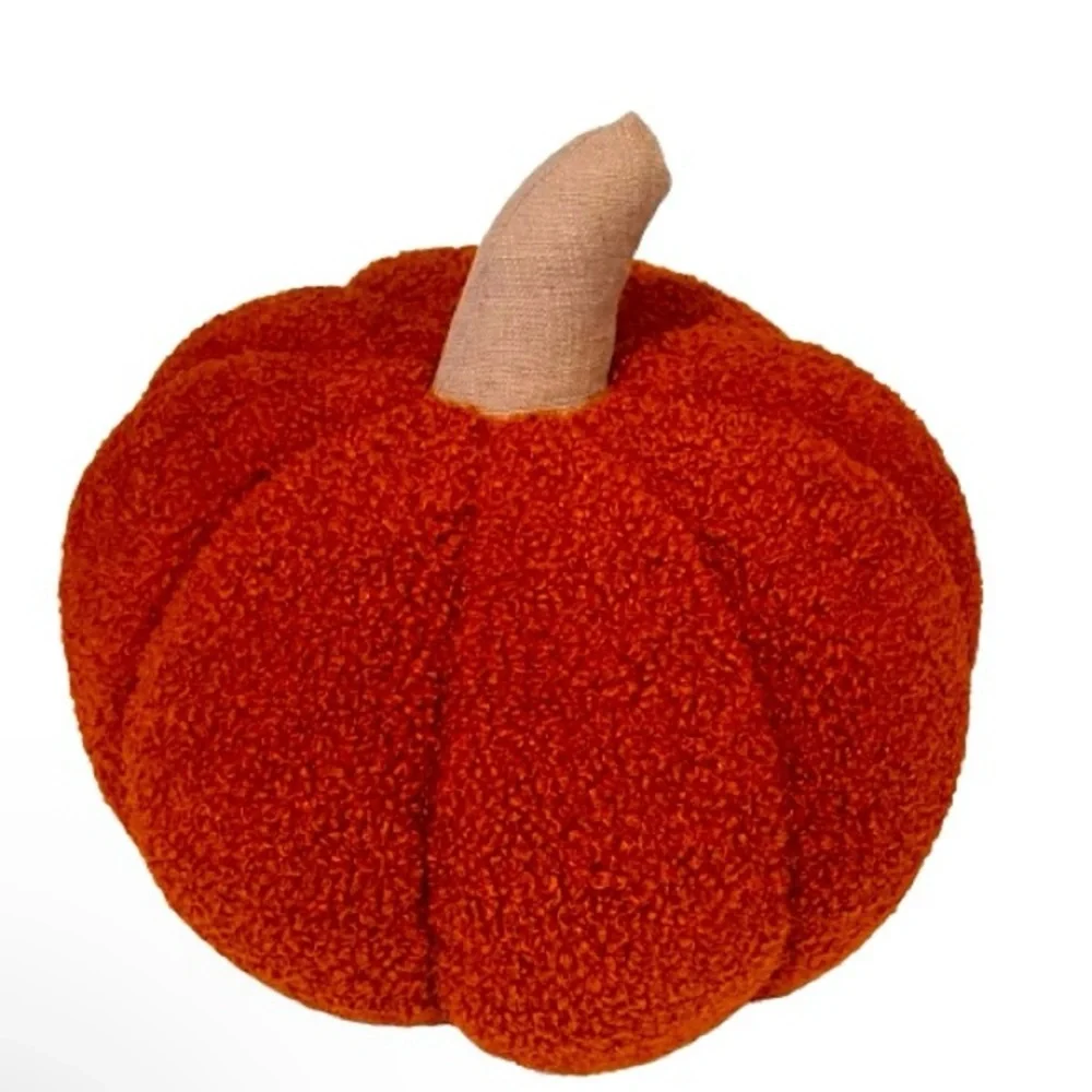 NWT- Plush Fleece Fabric Pumpkin Pillow Size: 41.5